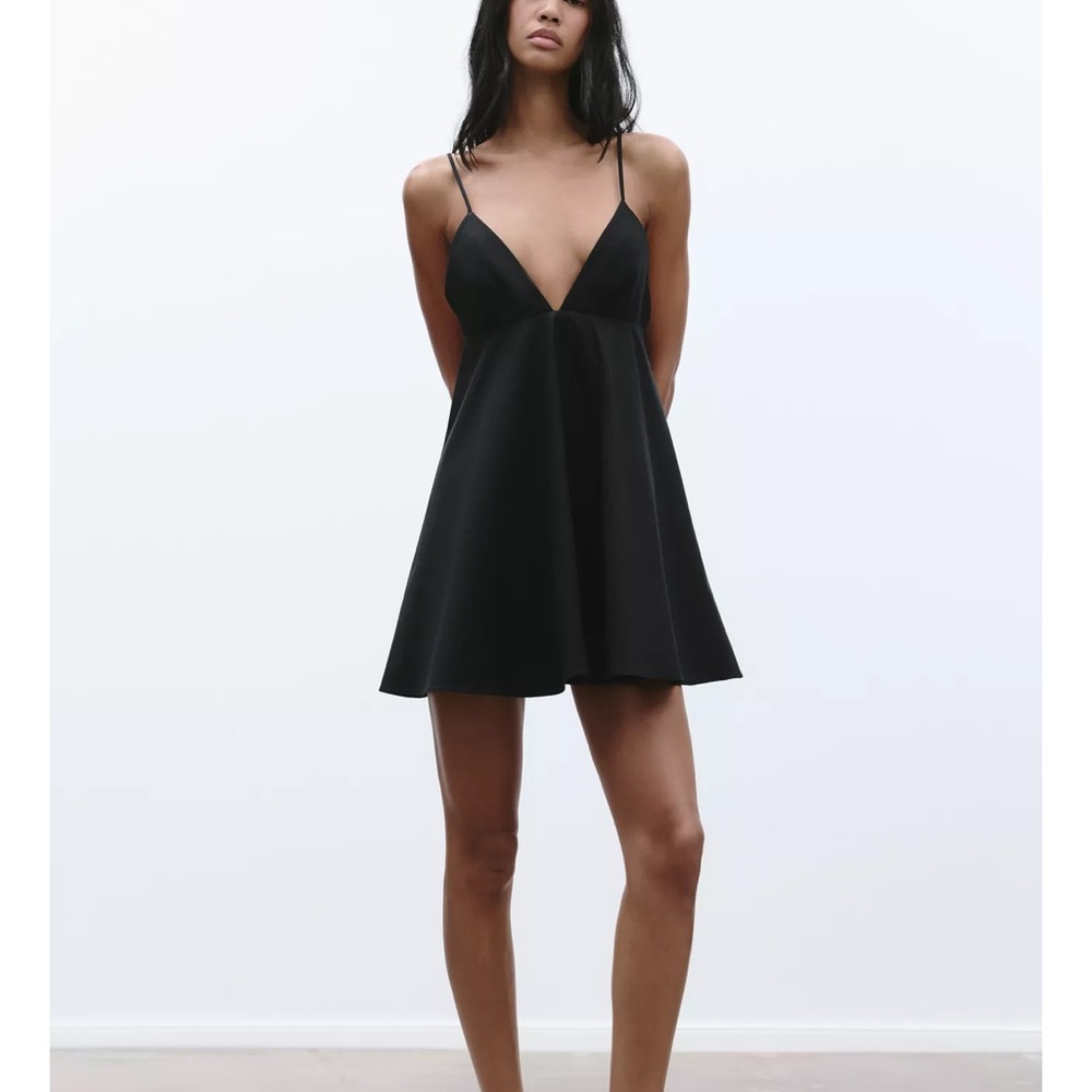 Zara Black Strappy Mini Dress